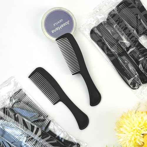 Bulk Hair Combs, Combs Individually Wrapped, Hair Combs in Bulk for Women, Kids, Hotel, Airbnb, Shelter, Homeless, Charity, and Church (Black) (5.9 inches, 150, Count)