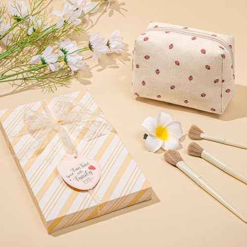 Christmas Gifts for Tween & Teen Girls, 11PCS Birthday Gifts Basket Teen Girls Trendy Stuff with Empowering Tasks Make up Brushes & Bag, Beauty Advent Calendar Wrapped Gifts Box