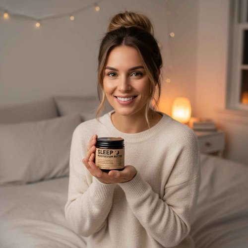 WAESKI Magnesium Butter for Sleep - Magnesium Cream with Shea & Mango Butter, Arnica & Essential Oils, Nighttime MagnesiumLotion for Leg, Foot, Original Lavender 4oz