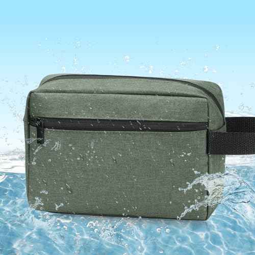Etercycle Toiletry Bag for Men, Portable Travel Toiletry Organizer Bag,Shaving Bag for Toiletries Accessories (Army Green)