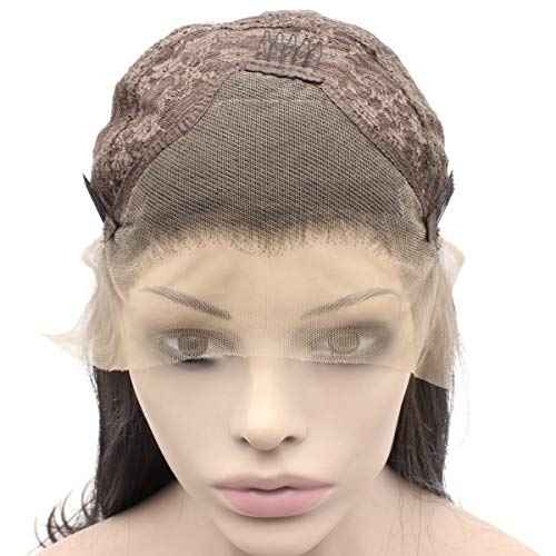 MX angel Long Wavy Ombre Blonde Hand Tied Synthetic Wig Lace Front Heat Resistant Fiber Hair Wig