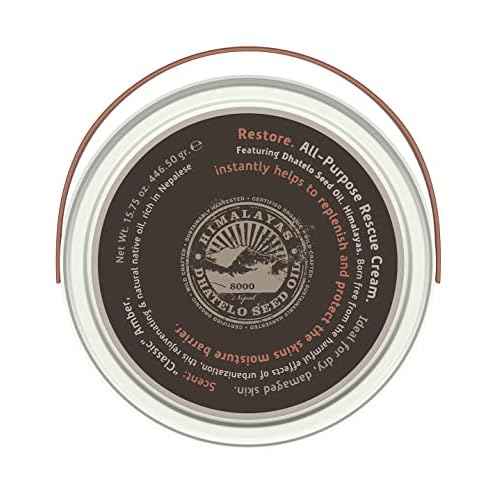 Tweak¡¯d by Nature - Restore All-Purpose Rescue Moisturizer Face Cream for Dry Skin, 5-in-1 Formula Replaces AM, PM, Eye Cream, Hydrating Body Lotion for Women, and Primer (15.75oz)