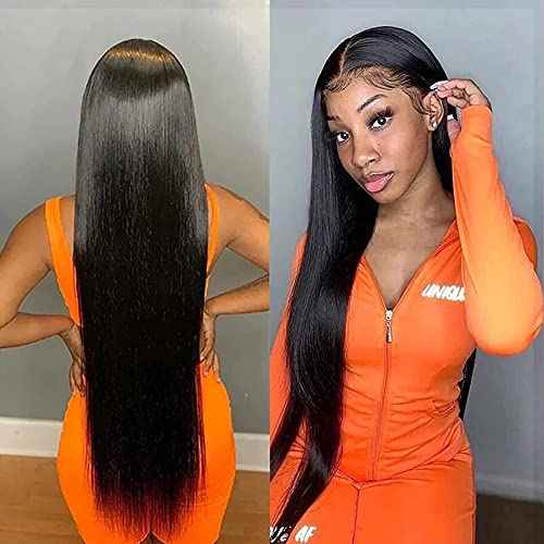 YISEA 12A Straight Hair Bundles Brazilian Virgin Human Hair Bundles Straight (16 18 20 22, Straight 4 Bundles) 100% Unprocessed Virgin Hair Bundles Straight Raw Hair Human Bundles