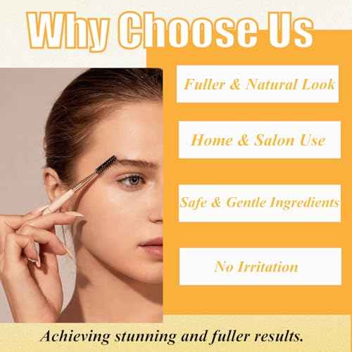 Brown Eyebrow Color Kit with Natural Result Black Lash Color Kit for Professional and Home Use