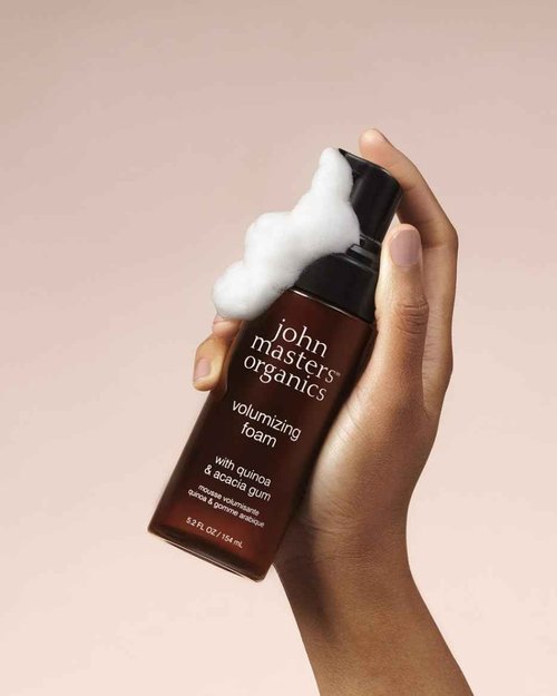 John Masters Organics Volumizing Foam 5.2 oz | 70%+ Organic Ingredients | Non-Aerosol | Long-lasting Hold | Cruelty-Free
