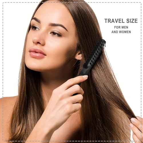 Foldable Combs in Bulk Individually Wrapped, Travel Pocket Hair Comb, Folding Hair Brush Double Headed, Brush Comb Styling Tool for Men Women Combs, Black (One Size, 200, Count)