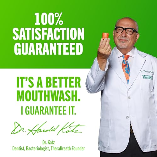 TheraBreath Fresh Breath Mouthwash, Mild Mint, Alcohol-Free, 1 Liter