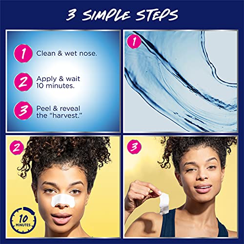 Bioré Nose+Face, Deep Cleansing Pore Strips, 7 Nose + 7 Chin or Forehead, with Instant Blackhead Removal and Pore Unclogging, 14 Count, Oil-free, Non-Comedogenic Use