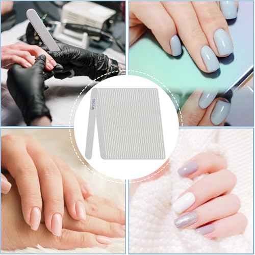 Nail File, Emery Boards for Nails 180/240 Grit Nail Files for Natural Nails Wood Double Sided Emory Fingernail Files Professional Reusable Manicure Pedicure limas para u?as (24 Packs)