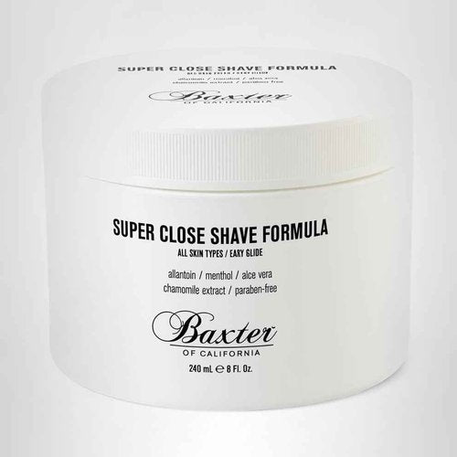 Baxter of California Super Close Shave Formula for Men | Easy Glide| Soothing Formula | Tea Tree Oil, Witch Hazel & Peppermint | 8 oz