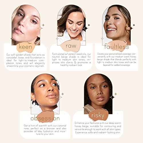 Carlucce Cache Cream 3-in-1 Makeup Color Palette (Raw) ? Foundation, Concealer & Primer in One ? Medium to Full Coverage, Natural Finish, Vegan, Clean & Cruelty-Free Formula