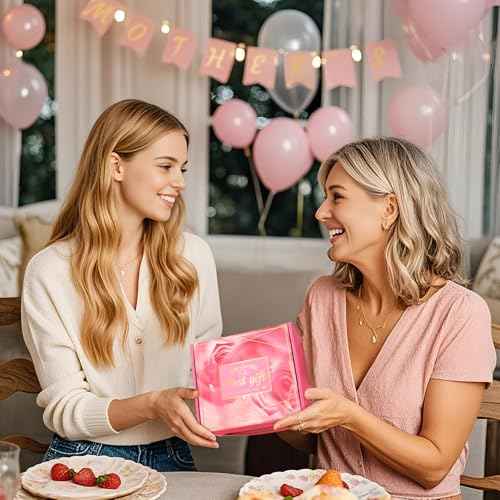 Birthday Gifts for Women, Mom, Sister, Friend: Unique Pink Self Care Spa Relaxation Baskets Set, Christmas, Holiday, Valentines Day Presents for Her, Girlfriend, Grandma, Wife, Bestie, Coworkers