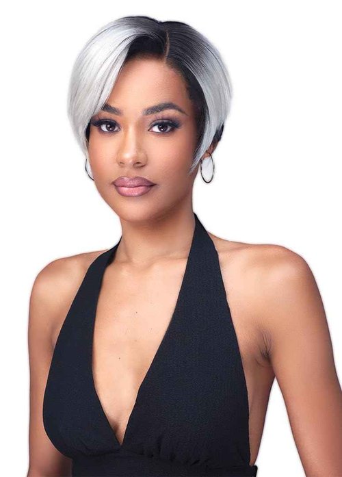 BOBBI BOSS Glueless Free Part Lace Front Wig with Baby Hair MLF446 LEXIE (1B Off Black)