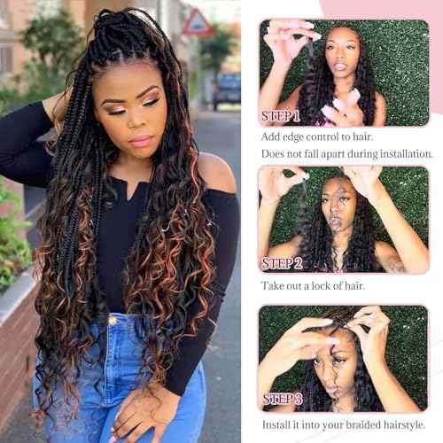 Belaved Human Braiding Hair Highlight 2 Bundles 100g 22 Inch Ombre Brown Water Wave Bulk for Braiding 100% Brazilian Virgin 1BP30 Curly Hair Extensions for Boho Braids Wet Wavy Micro