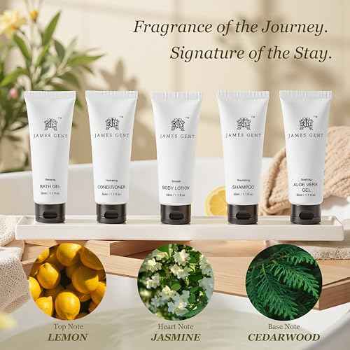 Travel Size Body Wash Bulk 300 Pack Individually Wrapped Shower Gel Hotel Size for Travel Aloe and Green Tea Extract Infused Hotel Toiletries and Supplies for Guests