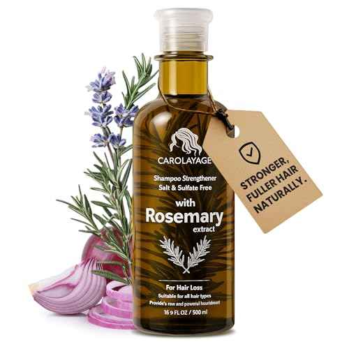 Rosemary Shampoo for Hair Growth & Strength | Sulfate-Free, Paraben-Free, Silicone-Free | Infused with Red Onion Extract, Biotin & Rosemary | Reduces Hair Loss & Supports Scalp Health