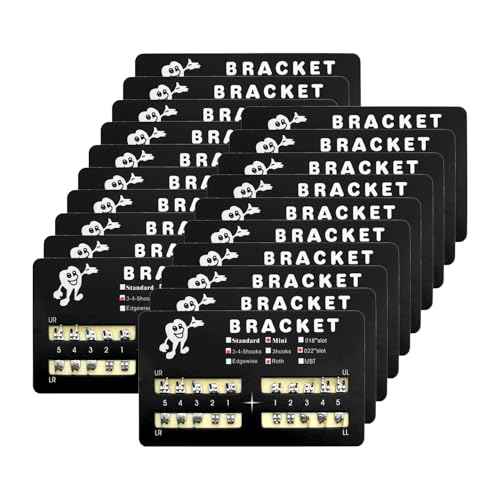 400pcs/Pack 022 Slot Bondable with Hook on 345 Teeth Model Mini Roth Brackets Roth,5 pieces per pack 20 pieces per pack.