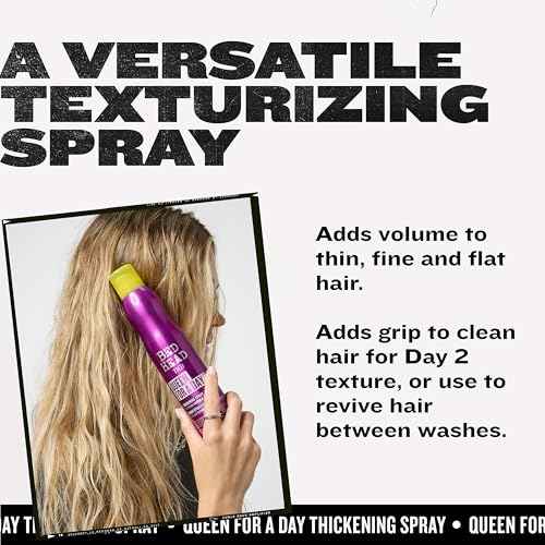 TIGI Bed Head Volumizing Hair Spray, Queen For A Day, for Thickening and Texturizing Fine Hair, 10.5 oz