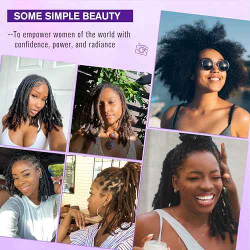 Tight Afro Kinky Bulk Human Hair for Dreadlock Extensions 100% Human Hair,150g 5 Packs 12 Inches Long,Natural Black #1B,Repair Extensions,Making Locs or Braids, with Needles and Hairpin