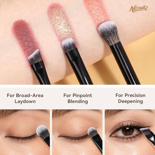 10 PCS Foundation Contour Conceal Brush Set With Bag, Makeup Brushes, Double-End Multi-functional Brushes for Foundation Powder Blush Eyeliner Eyeshadows, Professional Face Brush Set£¨Black£©