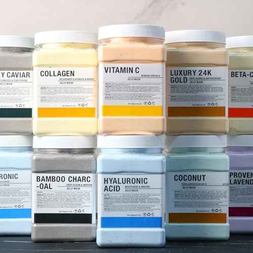 Collagen Jelly Mask ? Jelly Mask for Facials & Vajacial, Mascarilla Hidropl?stica Facial,Esthetician Supplies for All Skin Types (6 Packs)