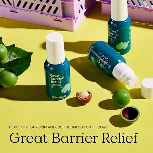 KraveBeauty Great Barrier Relief Serum Duo ? Korean-Inspired Barrier Repair Serum, Tamanu Oil, Soothes Redness & Hydrates, Vegan & Cruelty-Free, 1.52 fl oz x2