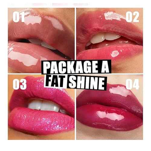 VolksRose 8pcs Lip Gloss Oil Set, Flavored Hydrating Lip Glow Oil, Lipgloss Lipoil Set for Women Girls Teens, Tinted Plumping Lip Gloss Packs, Fat Lip Oil Lip Balm for Dry Lips Nourishing