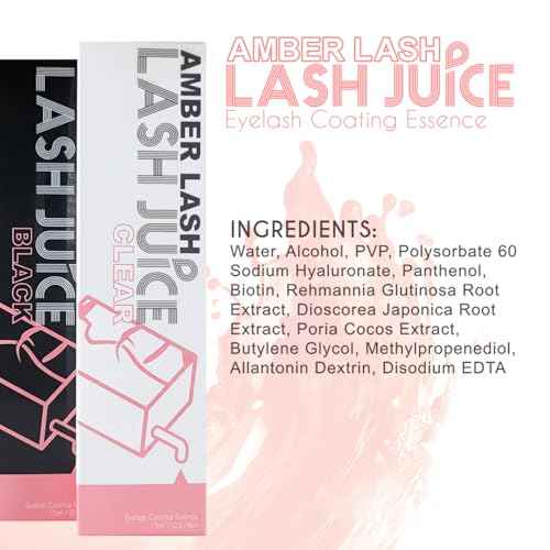 Lash Juice by Amber Lash, 3-in-1 Coating Essence and sealant for Eyelashes with Extensions and or Lift Perm, Protect and Nourish to Promote Healthy Eyelash 10ml / 0.34 fl oz Total(Double Take)