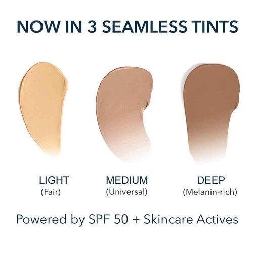 NAELI Anti Aging Tinted Moisturizer SPF 50, Mineral Sunscreen for Face with Zinc Oxide, Peptides & Ceramides, Natural Hydrating Universal Tint - 1.4 oz