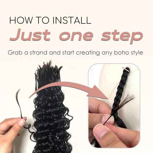 Pre-Divided Curly Bulk Human Hair For Boho Braids Loose Deep Wave Bulk Human Hair For Braiding Double Drawn Extensions (640 Roots)20inch/200g