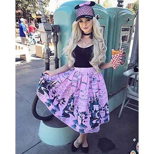 IMSTYLE Blonde Lace Front Wig Long Wave Synthetic Hair Wigs for Women Natural Hairline Blonde Heat Safe Hair 26 Inch Cosplay Wig