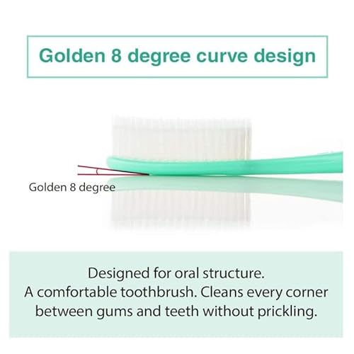 Wangta Soft Toothbrush, 10 Pack (Stone White) ? Best Manual Toothbrush for Maximum, Efficient Cleaning and Sensitive Gums and Teeth