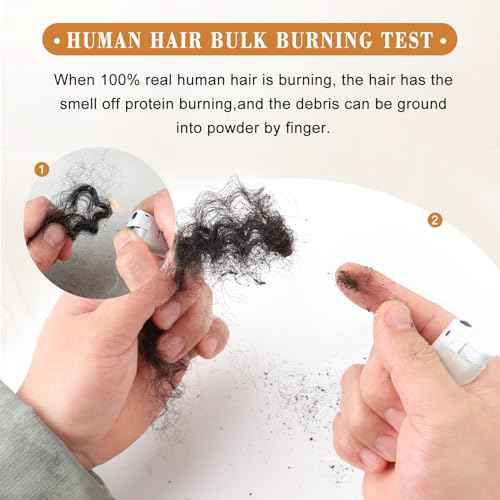 Afro Kinky Bulk Human Hair 12 Inch 30g/Pack 3 Packs for Loc Extensions, Dreadlocks, Braiding, Twist ? Afro Kinky Curly Bulk Human Hair for DIY Locs, Dreadlock Repair, 4B 4C Texture for Black Hair