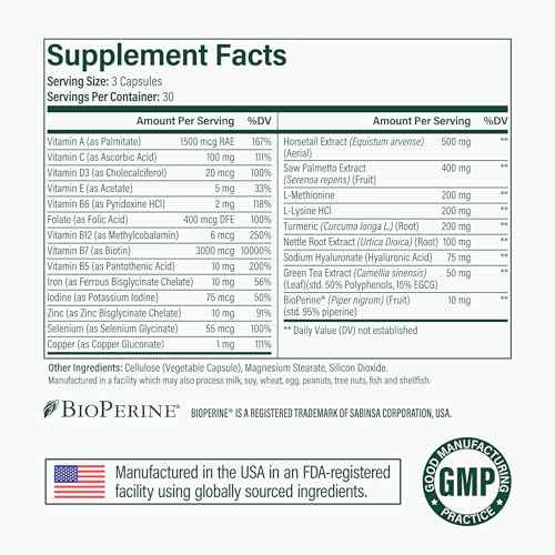 Noophoric Hair Growth Vitamins for Women and Men - Natural Hair Loss Supplement for Fuller Thicker Hair - Hair Skin and Nails Vitamins for Thinning and Shedding, 90 Capsules