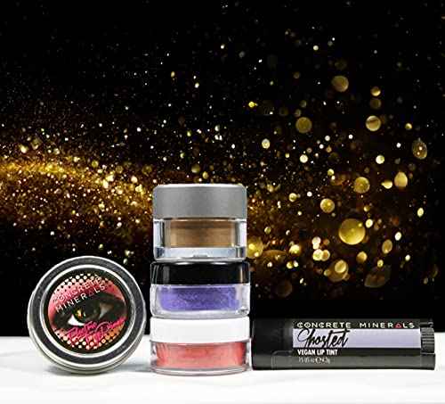Concrete Minerals Variety Collection, Silky- Smooth and Highly Pigmented Cosmetics, 100% Vegan and Cruelty Free, Loose Mineral Eyeshadow Powder, Handmade in USA (Favorites Bundle)