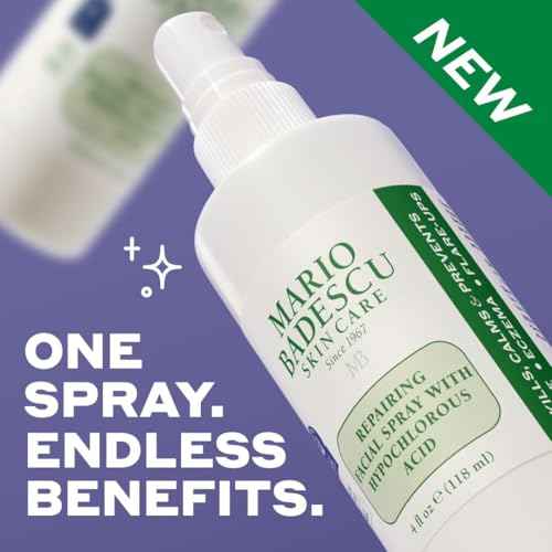 Mario Badescu Repairing HOCl Facial Spray with Hypochlorous Acid ? Soothes & Calms Angry, Irritated Skin, Reduce Redness & Flare-Ups ? pH Balancing, Non-Irritating Cleanser, Fragrance-Free
