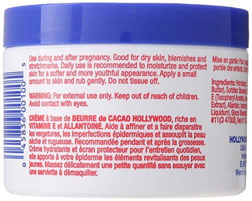 Hollywood Beauty Cocoa Butter Skin Creme with Vitamin E Highly Enriched Soothes & Smoothes Dry Skin, Blemishes & Stretch Marks by Hollywood Beauty