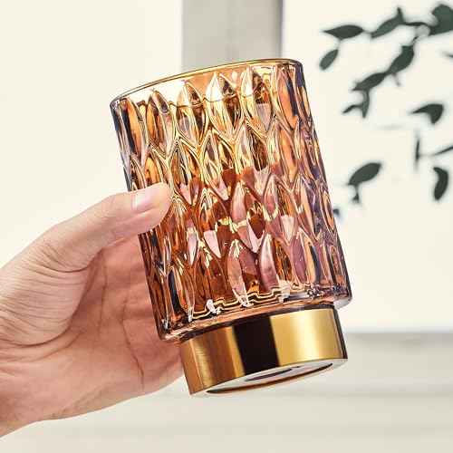Makeup Brush Holder Organizer,Toothbrush Holders,Desk Pen Pencil Holder,Multifunctional Vintage Glass Brush Cup£¨A39-5-US£©
