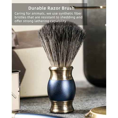 FREED Luxury Shaving Set for Men - Double Edge Safety Razor with alloy handle include 120 count Japanese 6cr13 Stainless Steel blade, It's the best gift for men, fathers,or birthdays