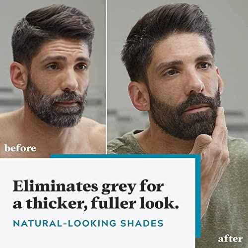 JUST FOR MEN Mustache & Beard Color Gel, Real Black M-55, 1 Each (4 Pack)