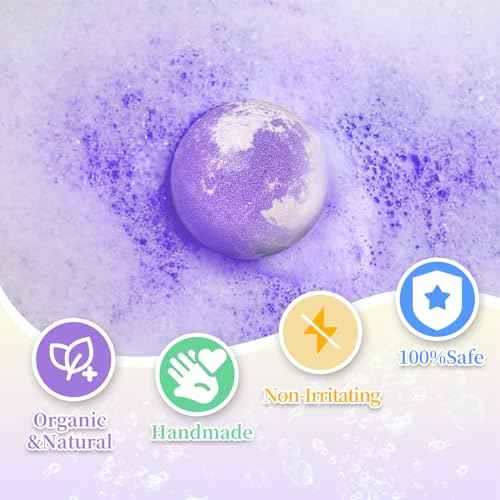 Bath Bombs for Kids with Surprise Inside, 32 Pack Bath Bombs with Land & Sea Animal Toys, Handmade Fizzy Bubble Children Bath Ball Gift Set for Kids Birthday, Christmas, Mothers Day Gifts for Daughter