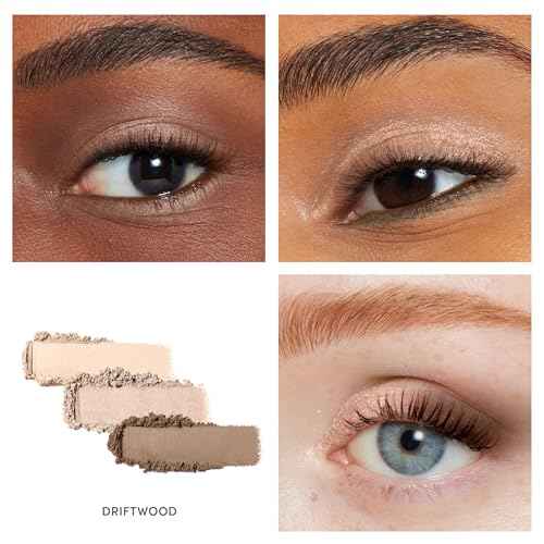 jane iredale PurePressed Eye Shadow Triple, Highly Pigmented Mineral Based Eye Color, Long Lasting & Crease Resistant Formula, Safe for Sensitive Eyes