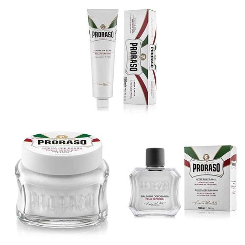 Proraso Sensitive Shaving Kit, Formula with Green Tea and Oatmeal