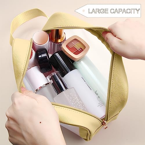 MAANGE Toiletry Bag for Women Men, Translucent Waterproof Makeup Cosmetic Bag Travel Organizer for Accessories, Toiletries