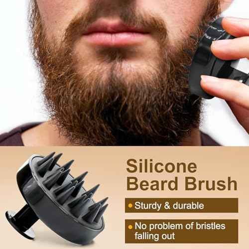 JVR Beard Wash and Beard Conditioner for Men, Beard Shampoo Cleanse and Reduces Frizz, Soften & Strengthens, Organic with Coconut, Aloe, Provides Shine for Dry & Coarse Beards, Beard Care (6.7oz)