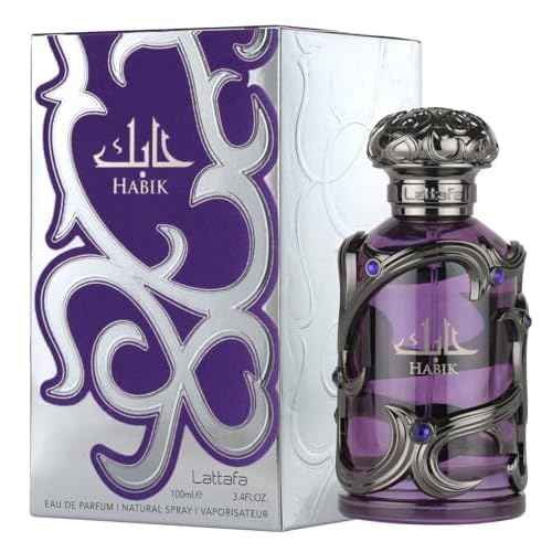 Lattafa Habik ? Spicy, Aromatic, Woody, Musky ? Eau de Parfum Spray Long-Lasting Fragrance for Men, 3.4 Ounce / 100 ml