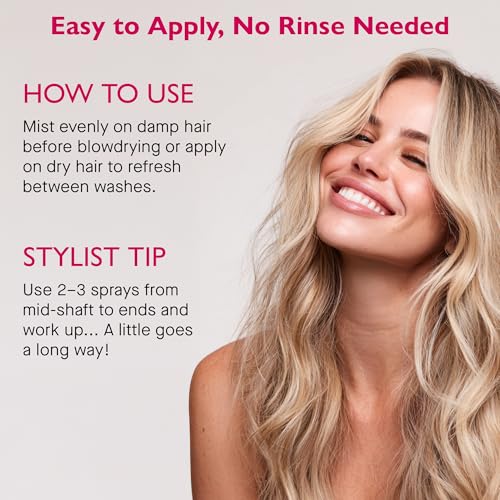 12 Benefits Instant Healthy Hair Treatment, Leave-In Conditioning, Smoothes Frizz, Strengthens & Repairs, Heat Protection Spray, 6 Fl Oz (Pack of 2)