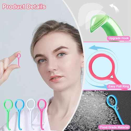 Aligner Removal Tool, Portable Clear Aligner Removal Tool for Invisalign Removable Retainers, Braces, Aligners Remove Hook Pull Tool (8PCS)