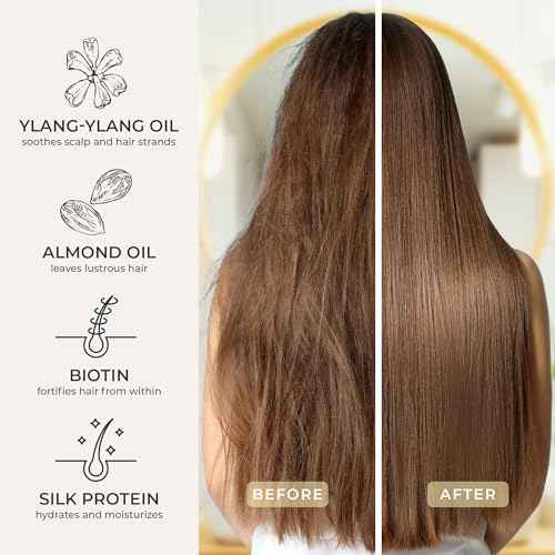 CIBU Repair + Protect Hair Conditioner for Damaged Dry Hair, 1 Liter - Protects from Breakage and Split Ends, Leaves Strands Smooth and Luxurious - Color Safe Repair Conditioner Gentle for Daily Use