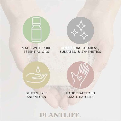 Plantlife Lemongrass 6-pack Bar Soap - Moisturizing and Soothing Soap for Your Skin - Hand Crafted Using Plant-Based Ingredients - Made in California 4oz Bar